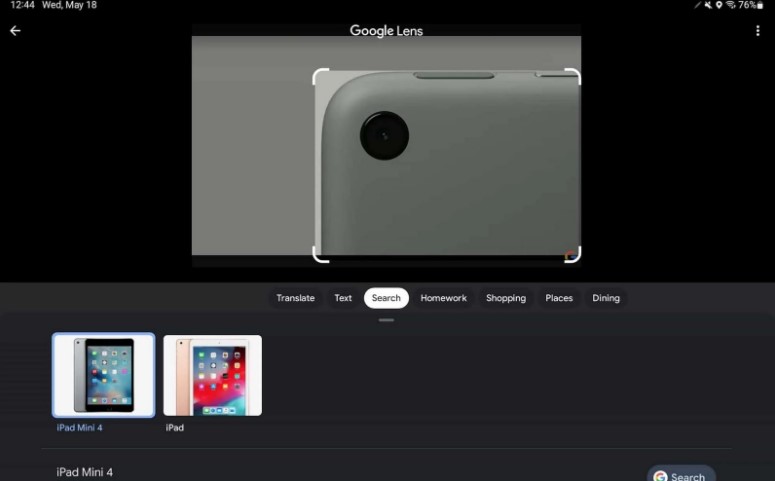 Google has made Lens much easier to use on tablets