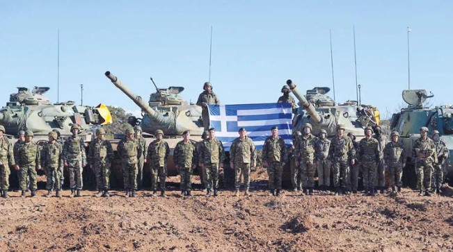 Exercise on 'unarmed' islands from Athens