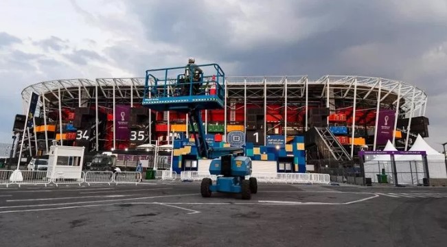 Dismantling has begun at 974 Stadium! It was built specifically for the World Cup...