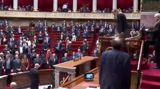 Minute of silence for earthquake victims in Turkey in the French Parliament