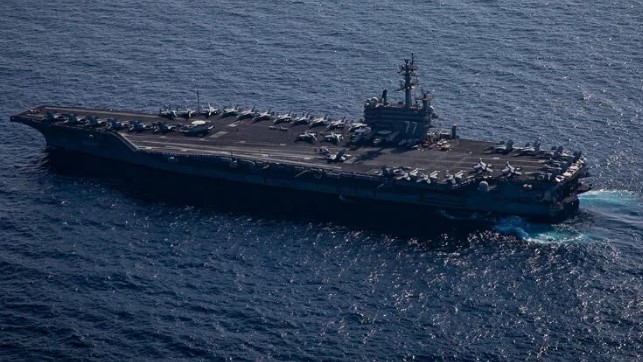 USS George HW Bush aircraft carrier of the US Navy is on its way to Turkey