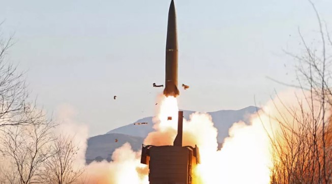 Short-range ballistic missile test from North Korea